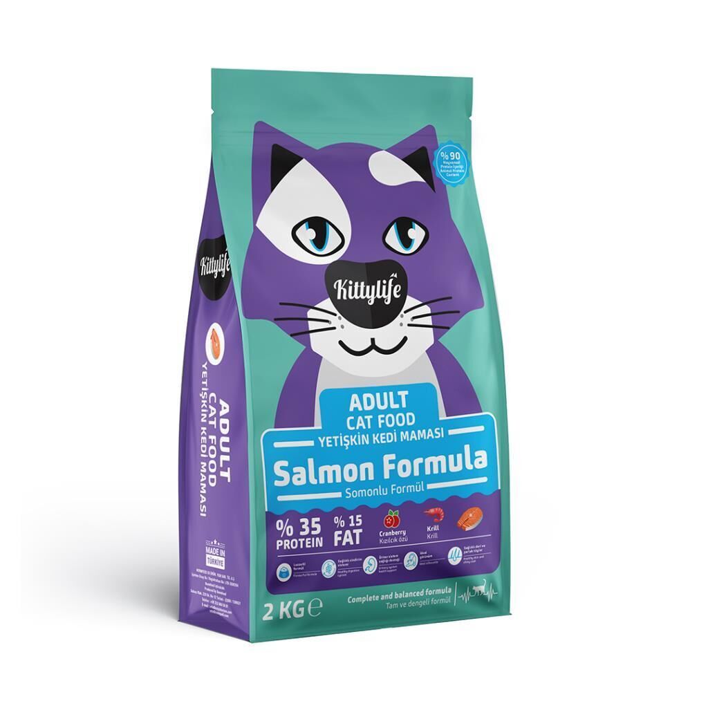 Kittylife Somonlu Yetişkin Kedi Maması 2 Kg