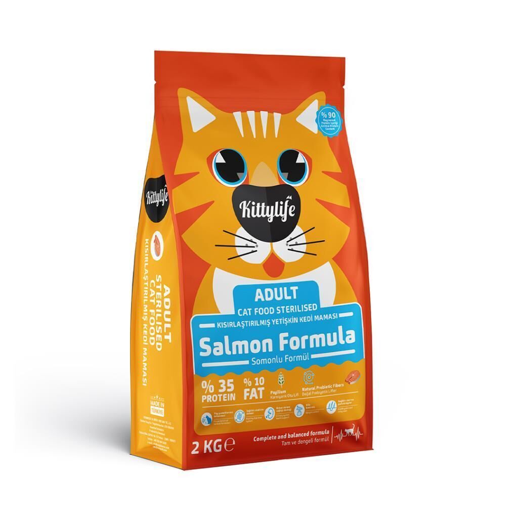 Kittylife Somonlu Kısırlaştırılmış Kedi Maması 2 Kg