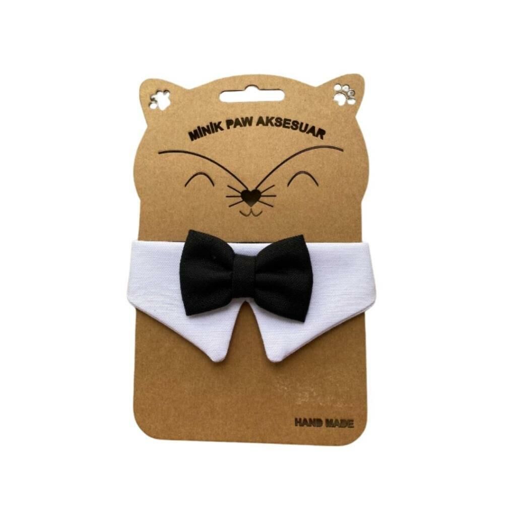 Minik Paw Beyaz Papyonlu Yakalık