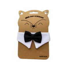 Minik Paw Beyaz Papyonlu Yakalık