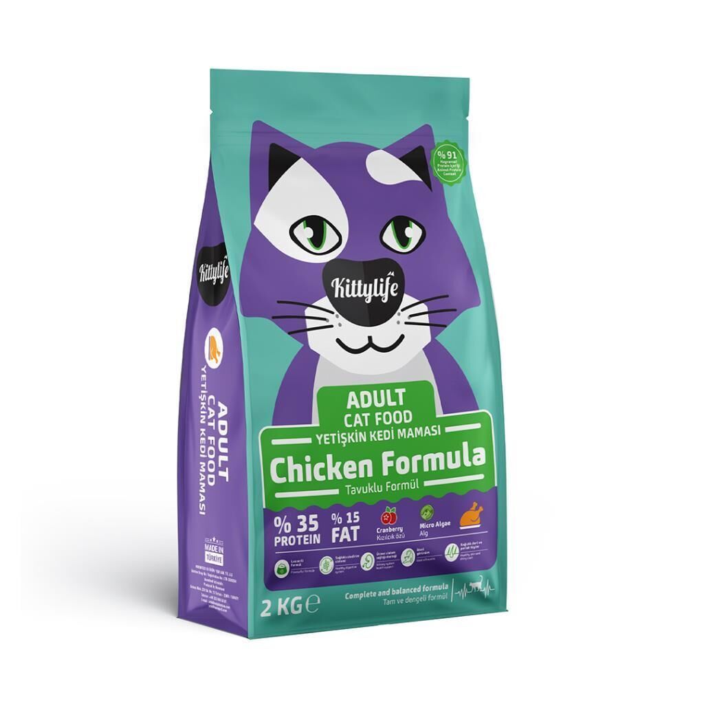 Kittylife Tavuklu Yetişkin Kedi Maması 2 Kg