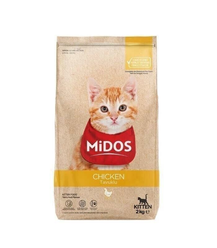 Midos Tavuklu Yavru Kedi Maması 2 KG