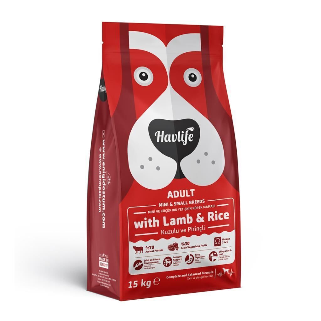Havlife Küçük Irk Kuzulu Yetişkin Köpek Maması 15 kg