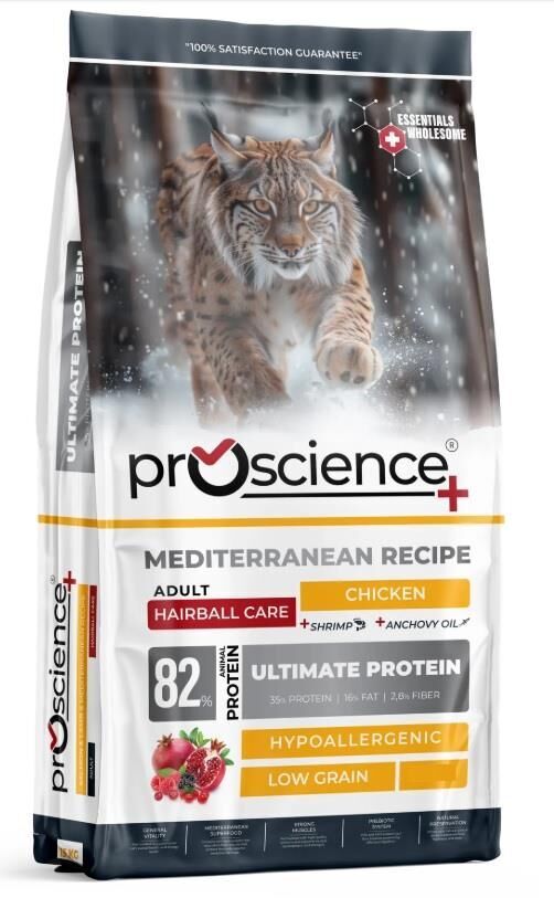 Pro Science Adult Hairball Care Tavuklu Yetişkin Kedi Maması 15 KG