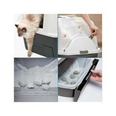 Catit Smart Sift Otomatik Kedi Tuvalet Kabı 66x48x63