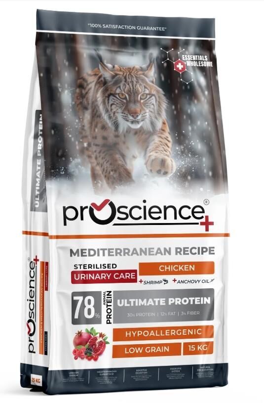 Pro Science Sterilised Urinary Tavuklu Kısırlaştırılmış Kedi Maması 15 KG