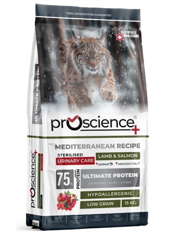 Pro Science Urinary Kuzu Etli ve Somonlu Kısırlaştırılmış Kedi Maması 15 Kg