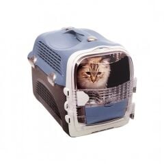 Catit Cabrio Carrier Mavi/Gri Kedi Köpek Taşıma Çantası ( 51x33x35 )