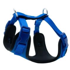 Doogie Havalı Dokuma Göğüs Tasması Royal Mavi 1,5X40-50 Cm