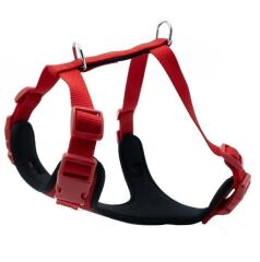 Doogie Havalı Dokuma Göğüs Tasması Kırmızı 2X55-65 Cm