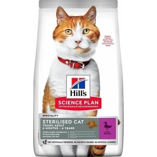 Hill's Sterilised Young Ördekli Kısırlaştırılmış Kuru Kedi Maması 3 Kg