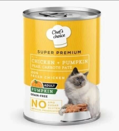 Chefs Choice Tavuklu Balkabaklı Kedi Konservesi 400 Gr