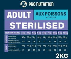 Pro Nutrition Prestige Somonlu ve Morina Balıklı Kısırlaştırılmış Yetişkin Kedi Maması 2 Kg