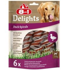 8in1 Smart Delights Duck Spirals Ördekli Burgu Köpek Ödülü 6lı