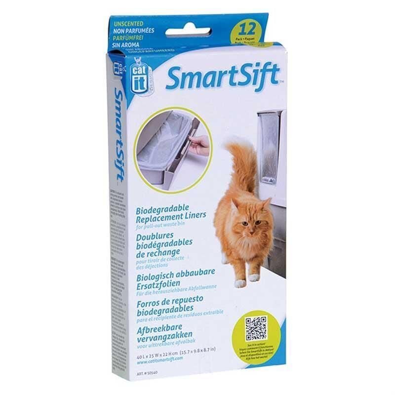 Catit SmartSift Kedi Tuvaleti Yedek Atık Poşeti 12'li