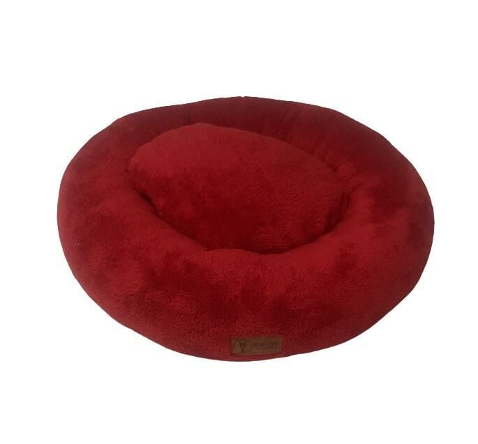 Mor Lama Simit Yatak Medium BORDO