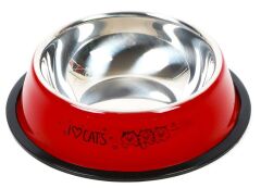 Petvoda Ozark “Renkli” Çelik Mama ve Su Kabı Kırmızı 26 cm - 24 Oz
