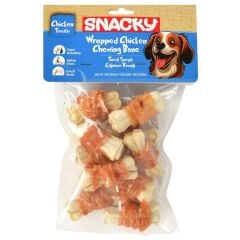 Snacky Beyaz Tavuk Sargılı Köpek Ödülü 10'lu