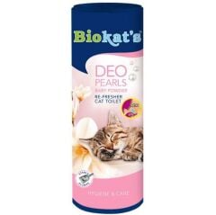 Biokats Deo Pearls Bebek Pudralı Koku Giderici Kedi Kumu Parfümü 700 Gr