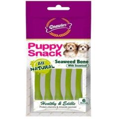 Gnawlers Yavru Köpek Ödülü Seaweed Bone 6'lı Paket