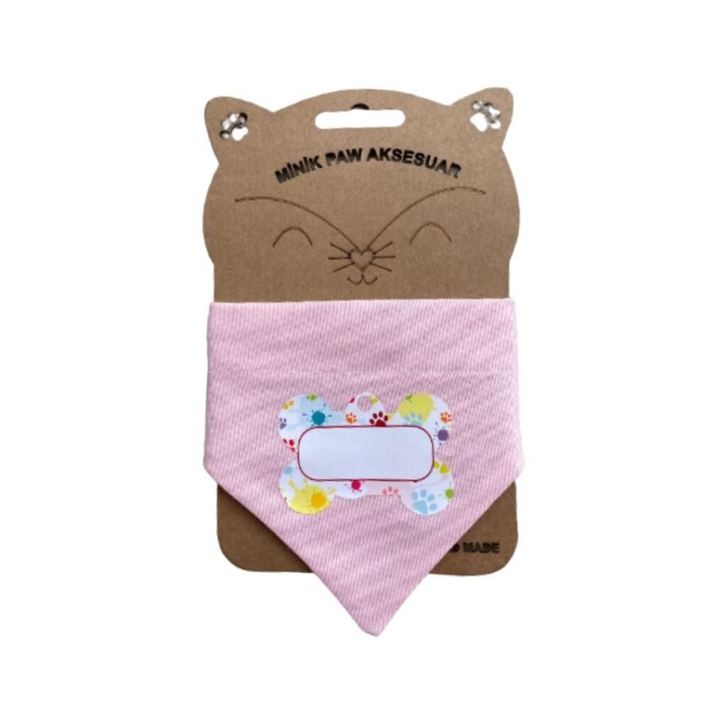 Minik Paw Pembe Desen Fular