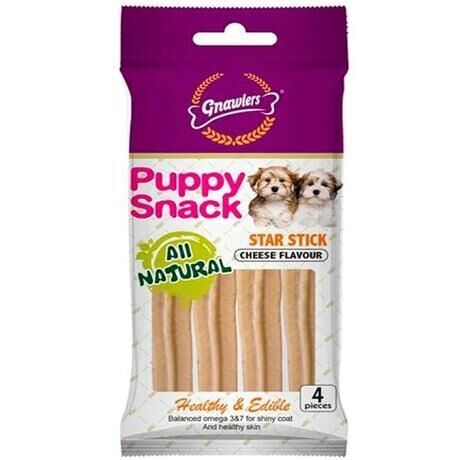 Gnawlers Köpek Ödülü Star Stick Peynir Aromalı 4'lü Paket