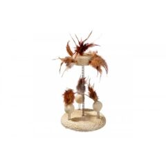 Karlie Yaylı Kedi Oyuncağı 25X15 Cm Bej