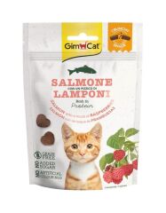 Gimcat Crunchy Snacks Somon ve Ahududulu Kedi Ödülü 50 gr
