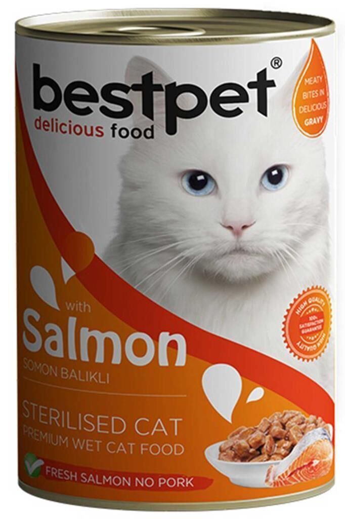 BestPet Somonlu Kisirlastirilmis Kedi Konservesi 400 Gr