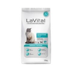 Lavital Sensitive Somon Balıklı Kedi Maması 12kg
