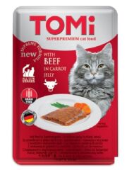 Tomi Pate Dana Etli ve Havuçlu Yetiskin Kedi Konservesi 100 Gr