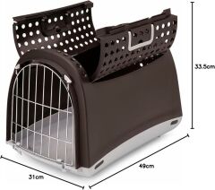 Imac Linus Cabrio Kedi ve Köpek Tasima Çantasi Antrasit 50x32x34,5 Cm