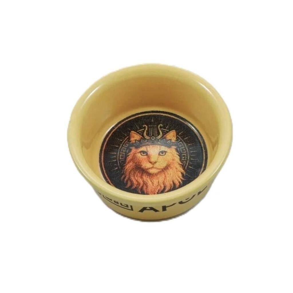 Raccoon Olimpos Serisi Apollon Kedi Seramik Mama ve Su Kabı 300 Ml