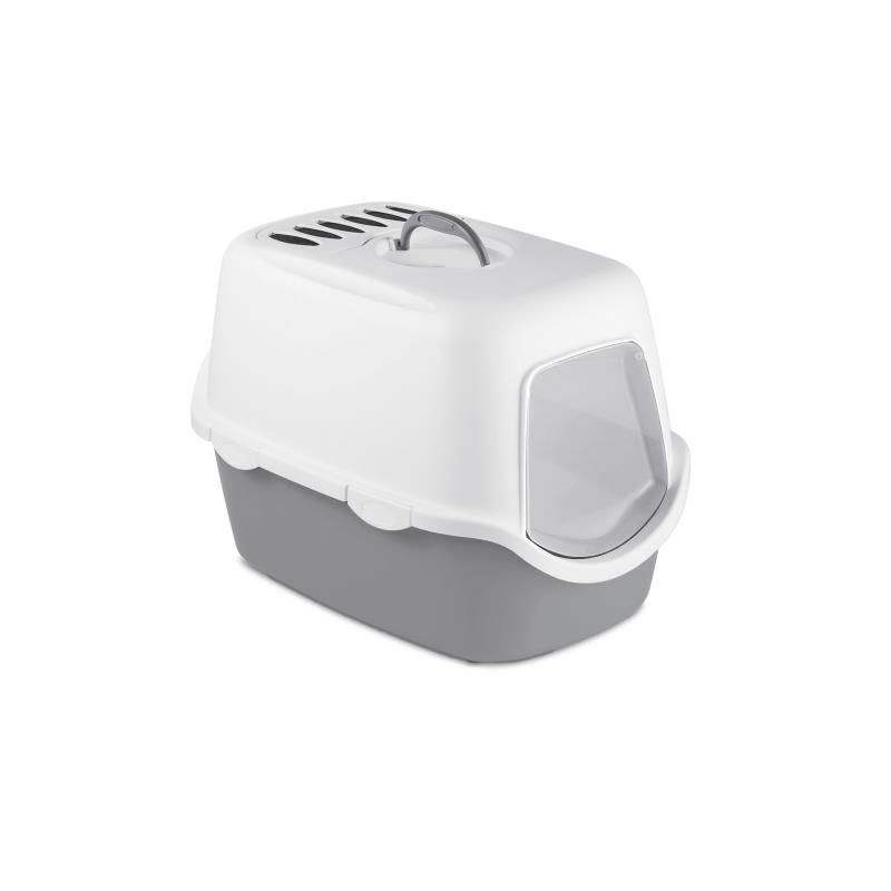 Stefanplast Cathy Filter Kapali Kedi Tuvaleti Gri 56x40x40 Cm