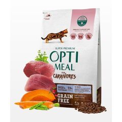 Optimeal Carnivores Ördekli ve Sebzeli Tahılsız Yetişkin Kedi Maması 4kg