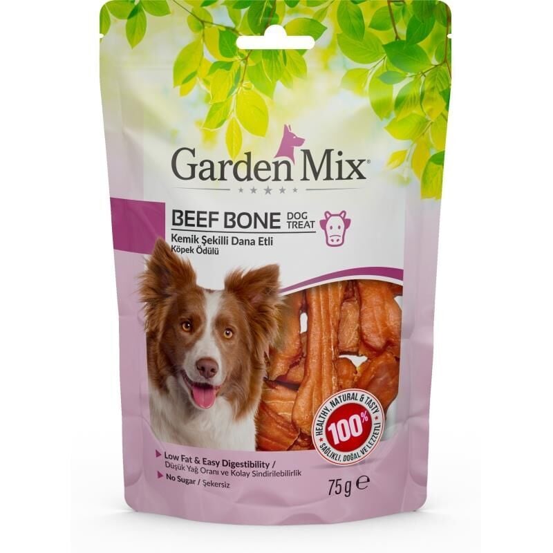 Gardenmix Kemik Şekilli Dana Etli Köpek Ödülü 75 Gr