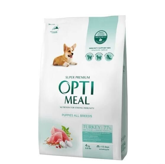 Optimeal Hindili ve Pirinçli Yavru Köpek Maması 4kg