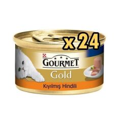 Gourmet Gold Hindi Etli Kıyılmış Kedi Konservesi 85 Gr 24'lü Paket