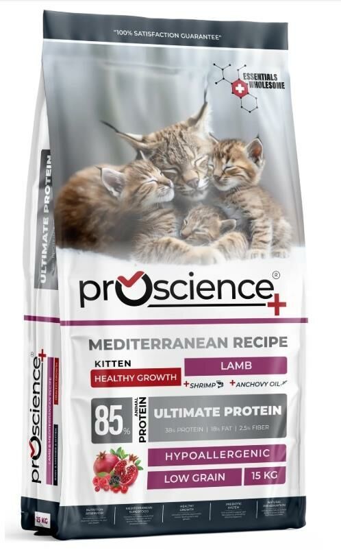 Pro Science Kitten Healthy Growth Kuzu Etli Yavru Kedi Maması 15 KG