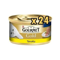 Gourmet Gold Tavuklu Kıyılmış Kedi Konservesi 85 Gr 24'lü Paket