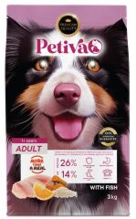 Petiva Yetişkin Köpekler İçin Balık Etli Kuru Köpek Maması 3 Kg
