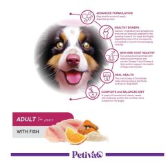 Petiva Yetişkin Köpekler İçin Balık Etli Kuru Köpek Maması 3 Kg