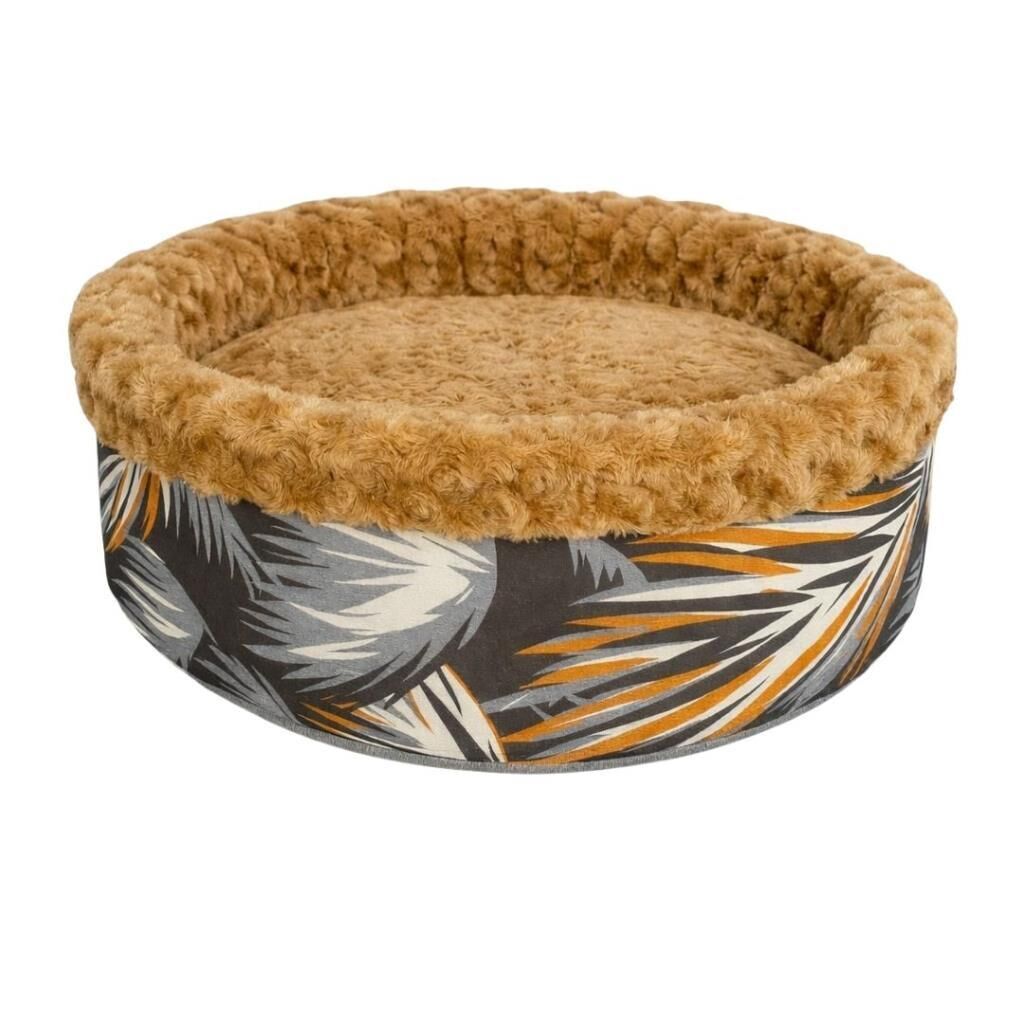 Petpretty Spesiyal Peluş Simit Yatak Gri 50x50x15 Cm