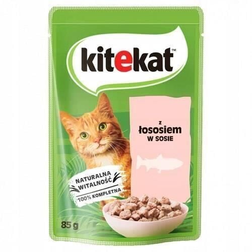 Kitekat Somon Etli Kedi Yaş Maması 85 Gr (Gravy)