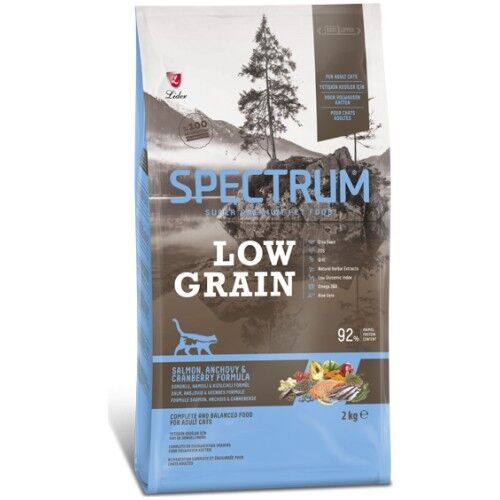Spectrum Az Tahıllı Somonlu Yetişkin Kedi Maması 2 Kg