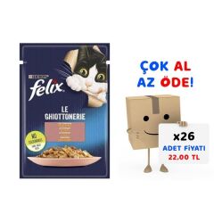 Felix Somonlu Yetişkin Kedi Konservesi 85gr 26'lı Paket