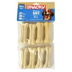 Snacky Beyaz Köpek Çigneme Kemigi 7,5cm 8'li