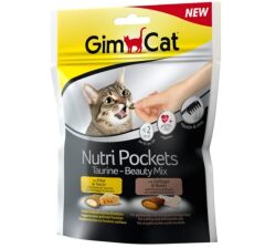 GimCat Nutripockets Kedi Ödülü Taurin&Beauty 150Gr