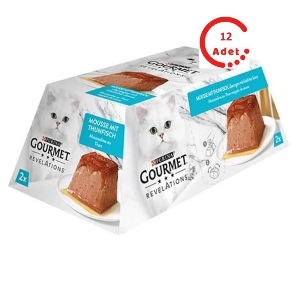 Gourmet Revelations Ton Balıklı Kedi Maması 2x57 gr 12'li Paket