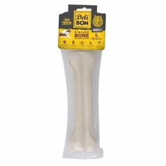 Delibon Beyaz Deri Pres Kemik Köpek Ödülü 22 Cm Large